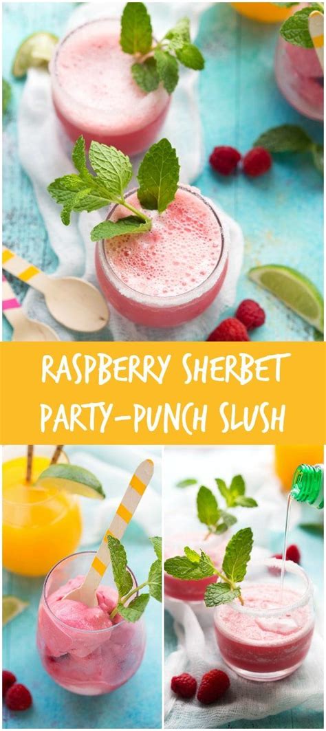 3 Ingredient Raspberry Sprite Slush The Perfect Party Drink Easy
