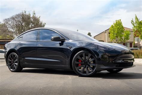 Tesla Model 3 Gloss Midnight Blue Vinyl Wrap 3m 2080 Gp272