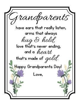 Grandparents Day Poem | Happy grandparents day, Grandparents day poem