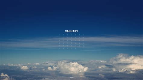 January Calendar Wallpaper (4K) : wallpapers