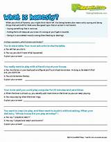 Honesty In Recovery Worksheet Pictures