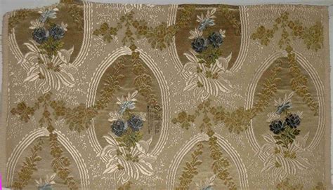 Espolines De Garin Ovalos Crema Textiles Brocade Silk Fabric Rugs