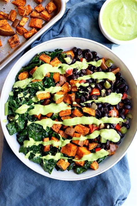 5 recipes for the whole family. Sweet Potato Buddha Bowl - with black beans - Pinch Me ...