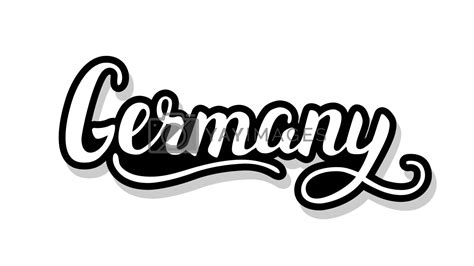 Germany Calligraphy Template Text For Your Design Illustration Concept