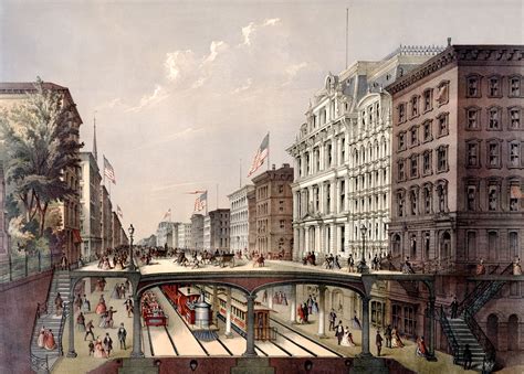 Proposed ‘arcade Railway Below Broadway Would Aid 1860s Gridlock 6sqft