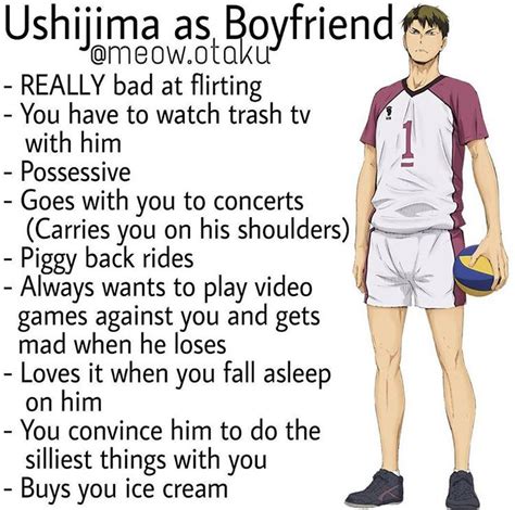 Is a shonen sports anime series that originated from a manga written by haruichi furudate. Ushijima as your boyfriend • haikyuu in 2020 | Haikyuu ...