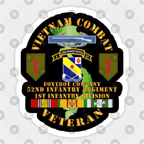 Vietnam Combat Infantry Vet F Co 52nd Lrrp Inf 1st Inf Div Ssi