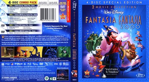 Fantasia Fantasia 2000 Movie Blu Ray Scanned Covers