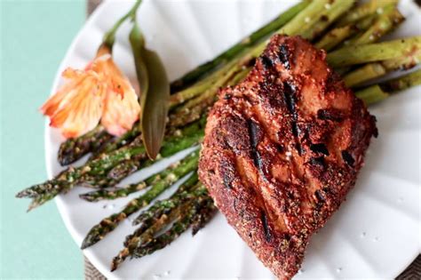 You can test the steaks for doneness with a fork: grilled blackened tuna steaks. - Wholefully