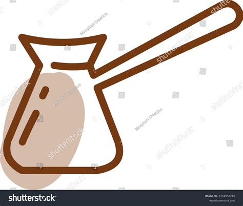 Coffee Cezve Illustration Vector On White Stock Vector Royalty Free