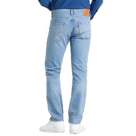 Køb Levis Herre 501 Original Jeans Med Lige Ben Lys Blå