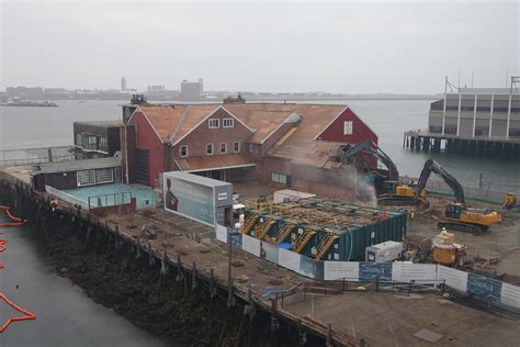 Demolition Begins At Anthonys Pier 4 The Boston Globe