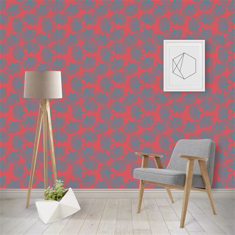 Custom Coral And Teal Wallpaper And Surface Covering Youcustomizeit