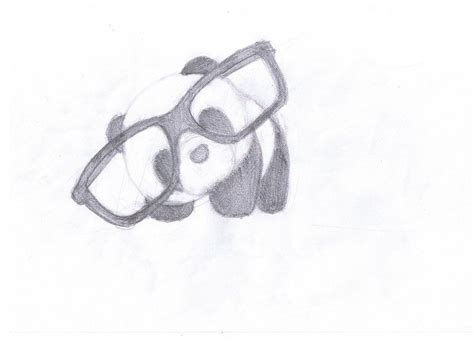 Panda With Glasses By Nheckscar On Deviantart Mermaid Drawings Cute