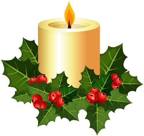 Christmas Candle Clipart Free Download Clip Art Library