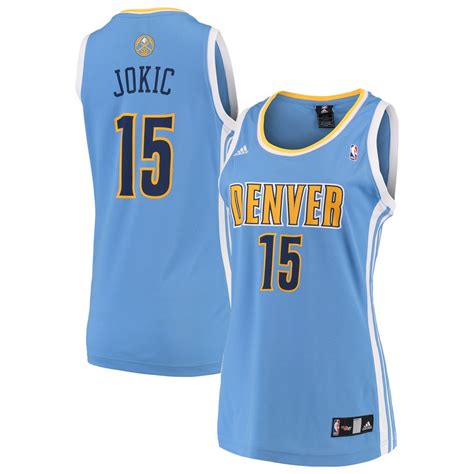 View photos for nuggets unveil alternate jersey. Women's Denver Nuggets Nikola Jokic adidas Light Blue Road Replica Jersey - MILE HIGH SPORTS FAN