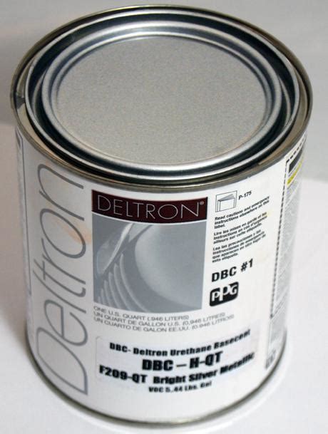 Buy Ppg Dbc Deltron Basecoat Bight Silver Metallic Quart Auto Paint In