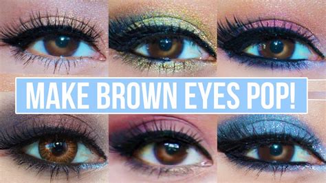 Do you have big beautiful brown eyes? 5 Makeup Looks That Make Brown Eyes Pop! - YouTube