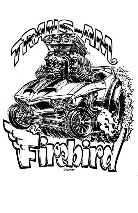 New Hot Rod Poster 11x17 Ed Big Daddy Roth Paper Print Firebird Trans