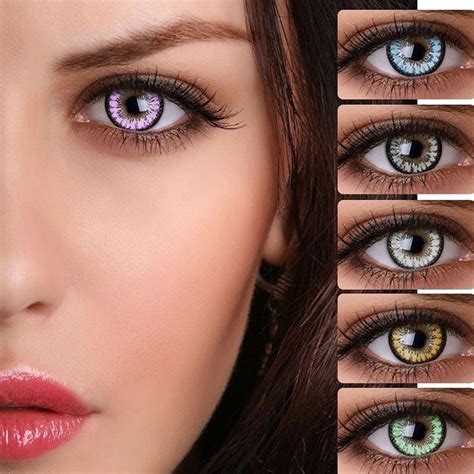 Lenses Contact Colour Hollywood Bright Lens Wear Dress Up Dazzling Eyes