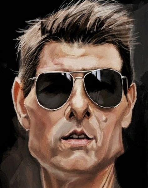 Tom Cruise Celebrity Artwork Celebrity Drawings Caricature Sketch