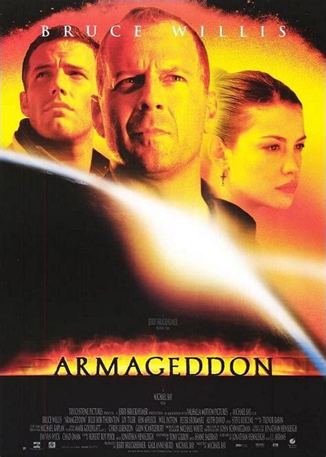 Ben affleck on a scene that mixes footage shot on a set and on an actual oil rig: Armageddon (1998) - FilmAffinity