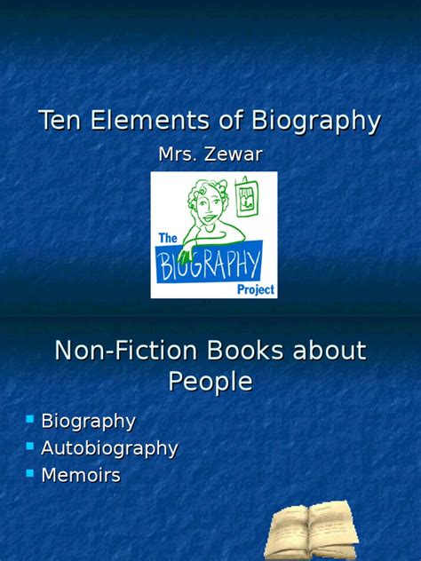 Elements Of Biography Biography Books