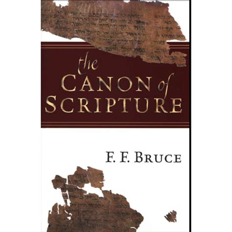 Canon Of Scripture By Ff Bruce