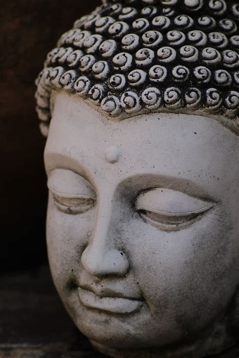 Hd Wallpaper Buddha Stone Head Buddhism Religion Meditation