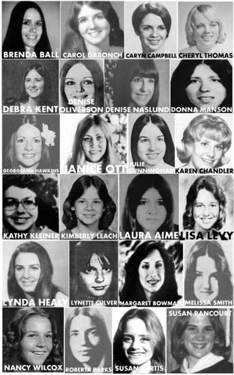 Here Are The Victims Of The Serial Killer Ted Bundy Ted Bundy Ted