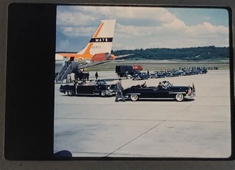 35mm Slide Original 1961 Fair Banks Alaska President Eisenhower In Car