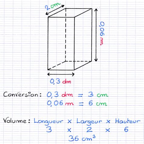 Comment Calculer Le Volume D'un Pavé Droit En Cm3 - Calculer le Volume d'un Solide
