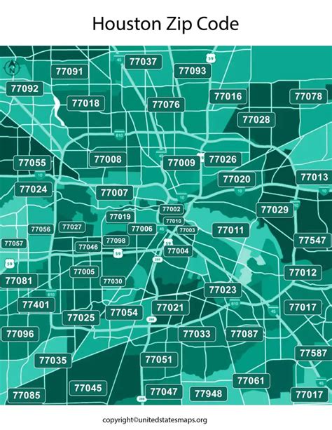 Houston Zip Code Map Map Of Houston Zip Codes