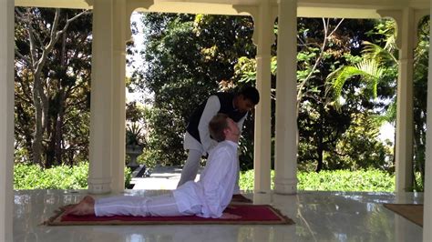 Ananda India Yoga Lesson In The Pavilion Youtube