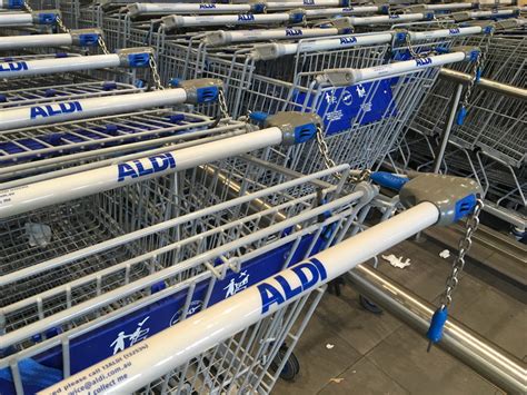 The Infamous Coin Operated Shopping Trolleys At Aldi