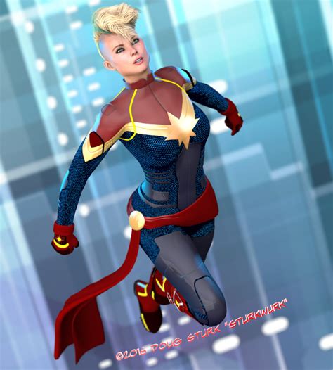 In the beginning of the marvel universe, there was just one omnipotent being who created the universe. Captain Marvel by sturkwurk on DeviantArt