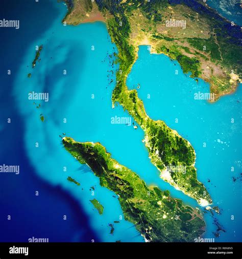 Thailand And Malaysia Map Stock Photo Alamy