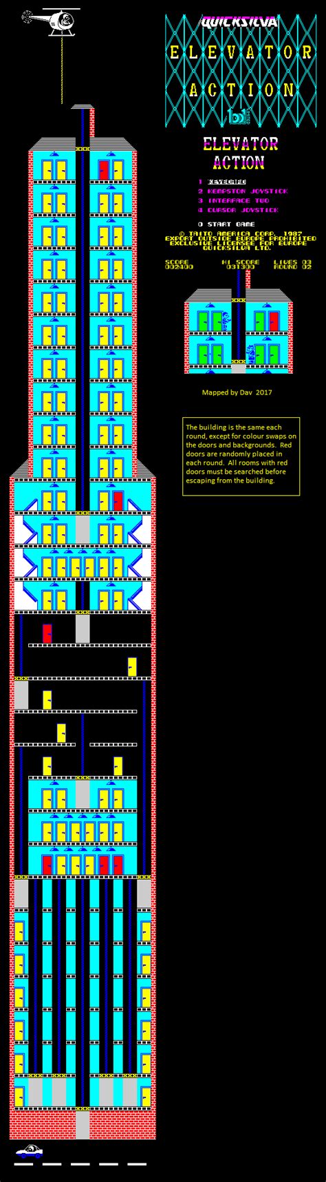 Zx Spectrum Games Elevator Action Mapa