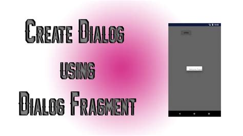 Android Studio Create Online Dialog Fragment Or Popup Fragment Youtube