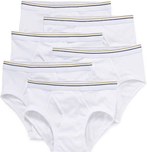 Stafford 6 Pack 100 Cotton Low Rise Briefs White Amazonca Clothing