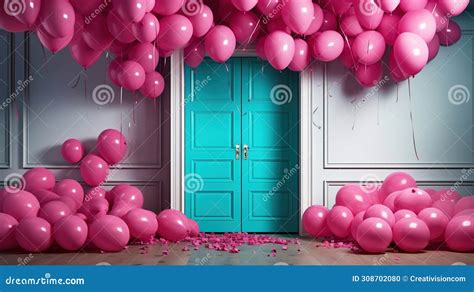 A Room Overflowing and Filled Celebration with Balloons - Magical Burst