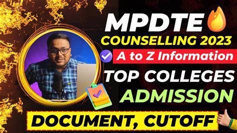 MP DTE Counselling Process 2023 Registration Cutoff Choice Filling Documents MPDTE