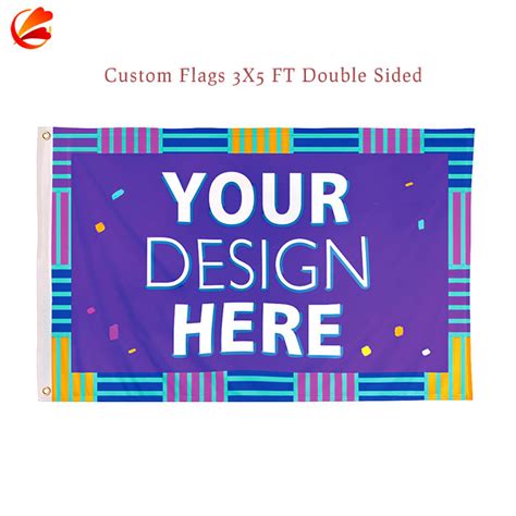 Custom Flags 3x5 Ft Double Sided Polyester Flag Outdoor Flag