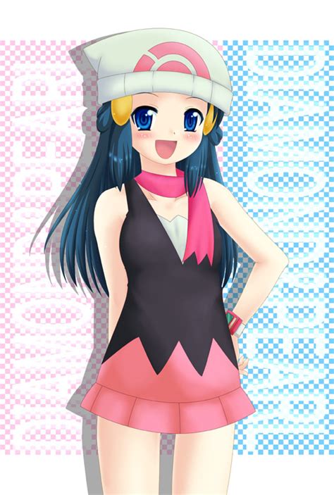 the big imageboard tbib beanie blue hair hat hikari pokemon pokemon scarf skirt 1146801