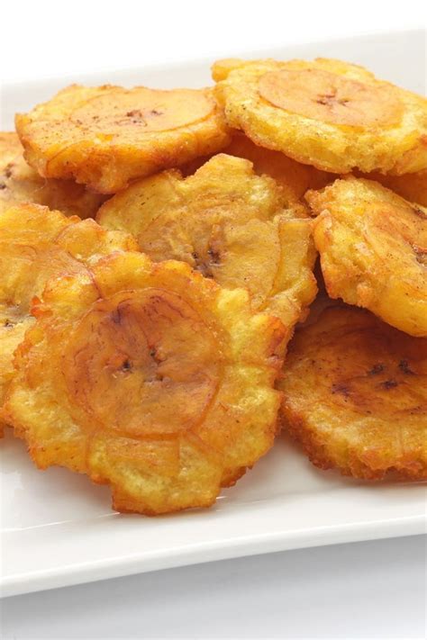 Crispy Tostones Fried Plantains Recipe With Sea Salt And Garlic