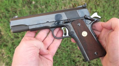 4k Shooting Colt National Match 45 Pre 70s Series 1911 Excellence