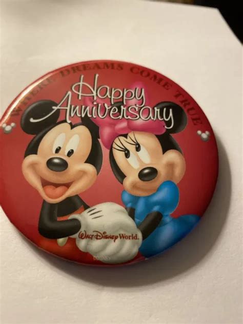 Vintage Walt Disney World Where Dreams Come True Anniversary Pin 999