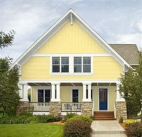 50 Cool Yellow Exterior House Paint Colors 50