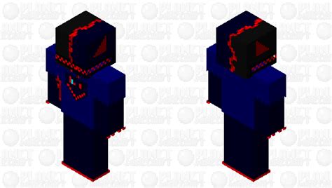 Angered Infected Blue Raptor Zombified Minecraft Skin