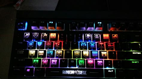 Rainbow Six Siege Keycaps Backlight Keycap Cherry Mx Mechanical Keys